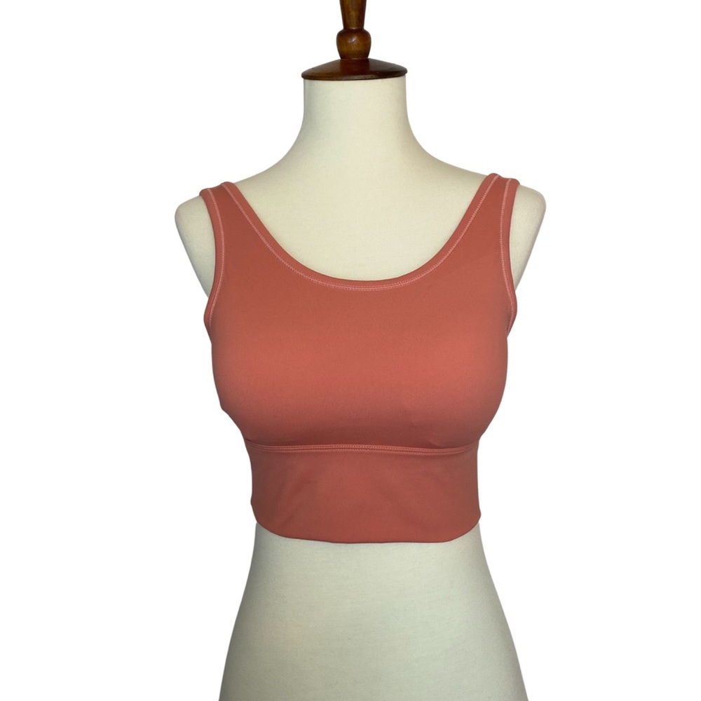 Dusty Rose Yoga Sport Halter Low Back Crop Top - Picture 9 of 16